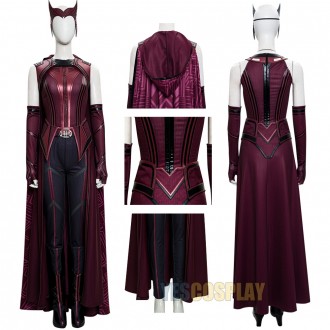 WandaVision Scarlet Witch Suit Wanda Cosplay Costumes For Lady