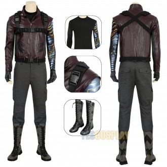Winter Soldier Costumes The Falcon and the Winter Soldier Bucky Barnes Cosplay Suit