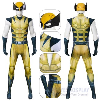 PS5 Wolverine Cosplay Costume Jumpsuit Game Edition for Adults