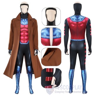 X-Men 97 Gambit Cosplay Costume Adult Halloween Suit